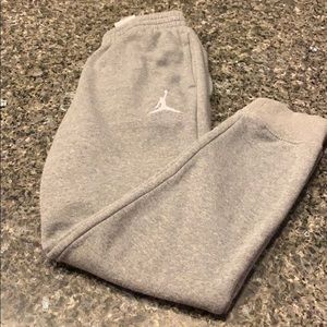 Boys Grey Jordan Sweat Pants
